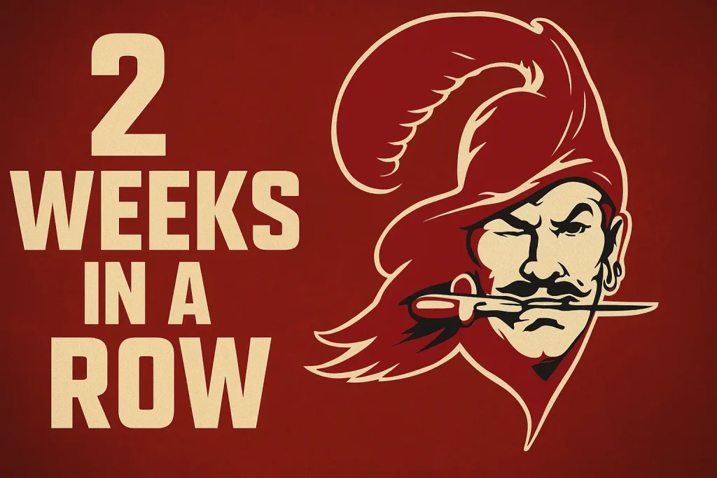 2 Weeks in a row? Tampa Bay Buccaneers